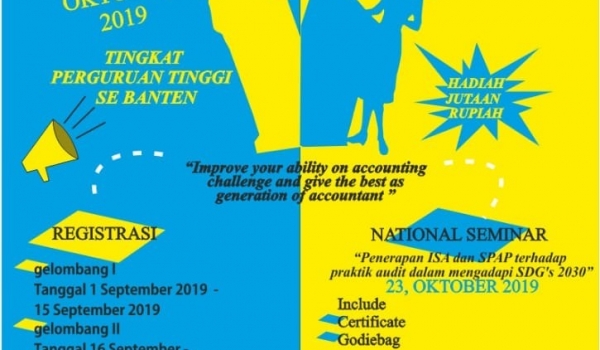 ACCOUNTING CHALLENGE / UNIVERSITAS SERANG RAYA / 24 - 26 Okt 2019